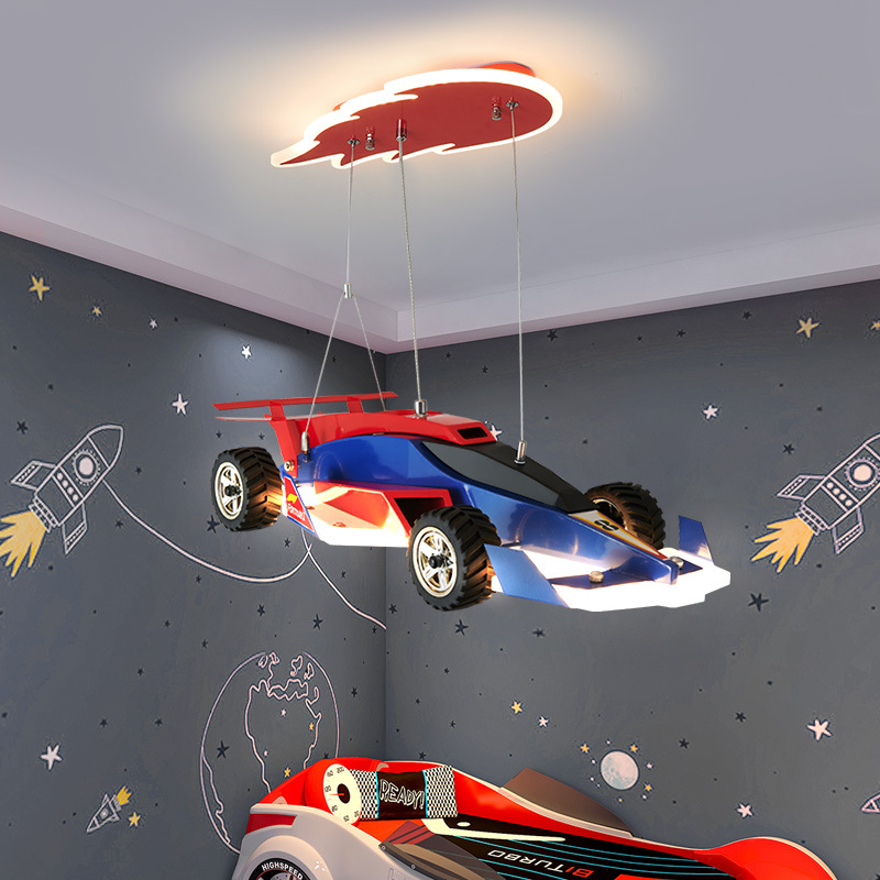 Baby Nursery Chandelier - Детская люстра в виде гоночного автомобиля,
