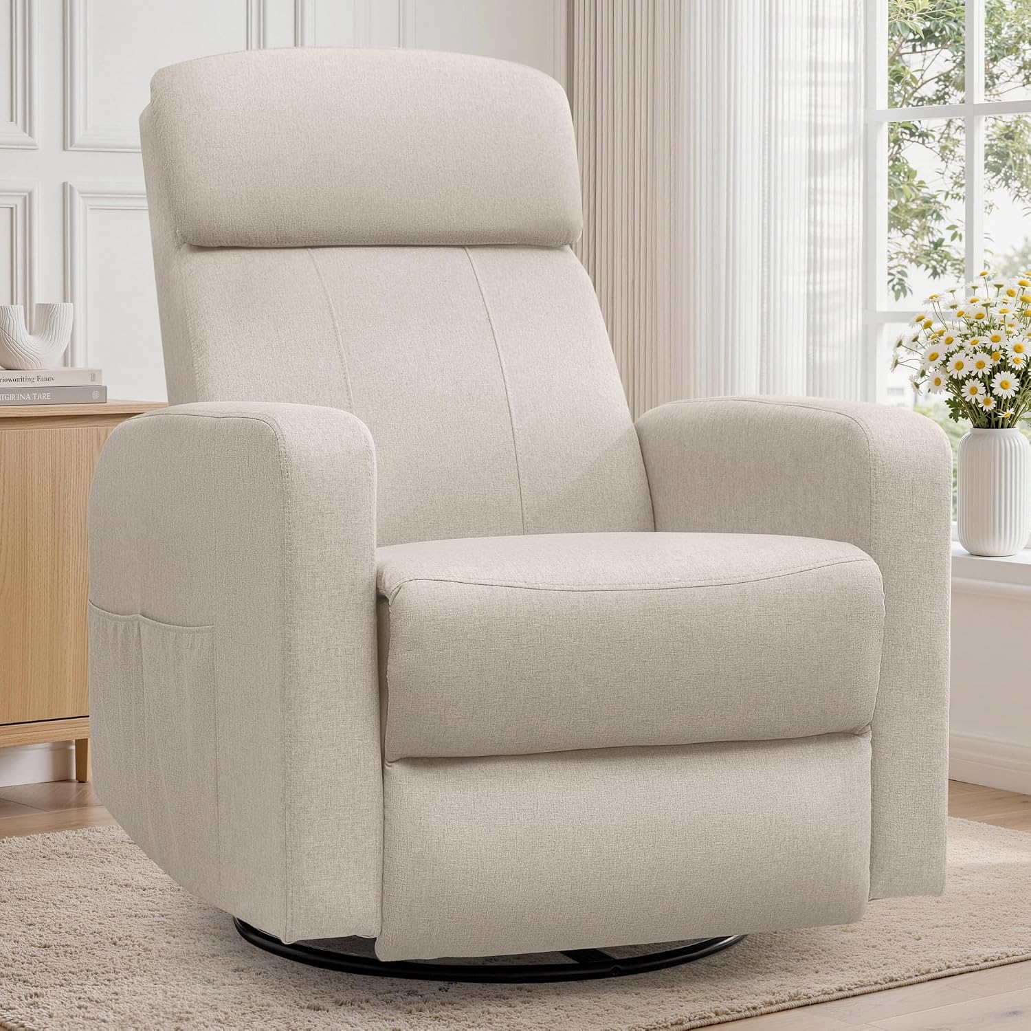 Rocking Chair Nursery - Кресло-реклайнер с электроприводом для взрослых, вращающееся
