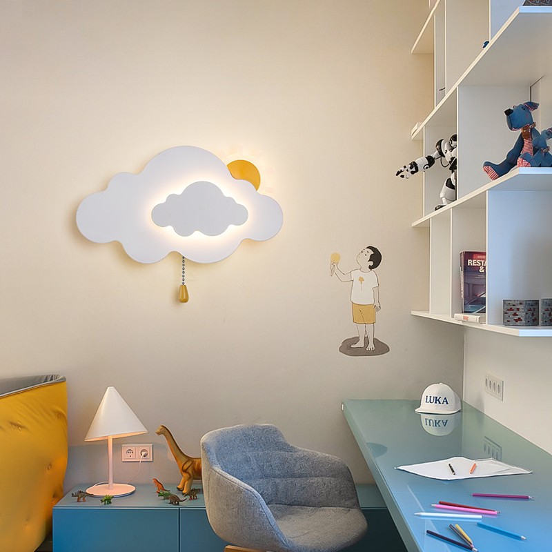 Baby Nursery Knobs - Настенные светильники с облаком, прикроватная лампа