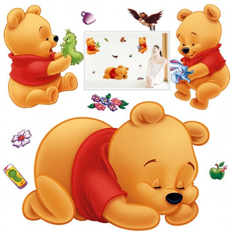Baby Nursery Winnie The Pooh - 3D наклейки на стену с Винни-Пухом