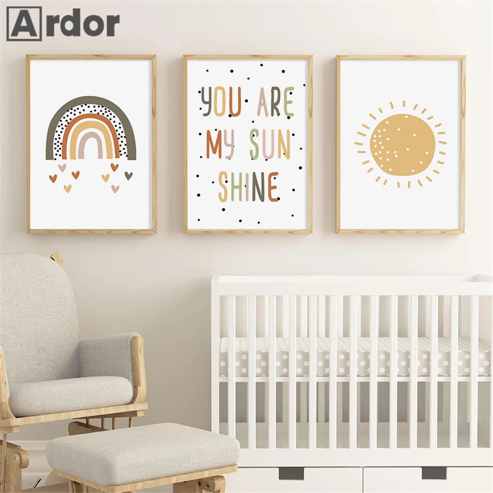 Baby Nursery You Are My Sunshine - Настенные принты для детской комнаты You