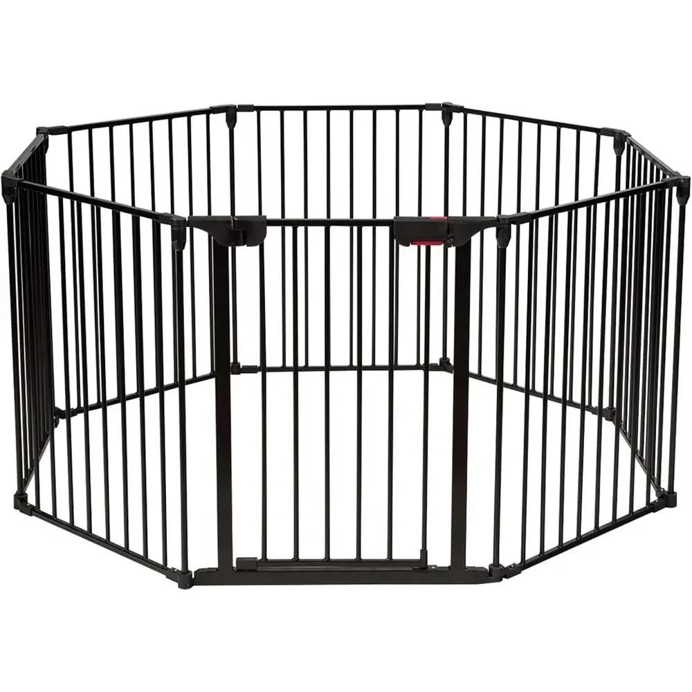 Baby Gate Extra Wide - Регулируемая 8-панельная сверхширокая ворота-ограждение для детей