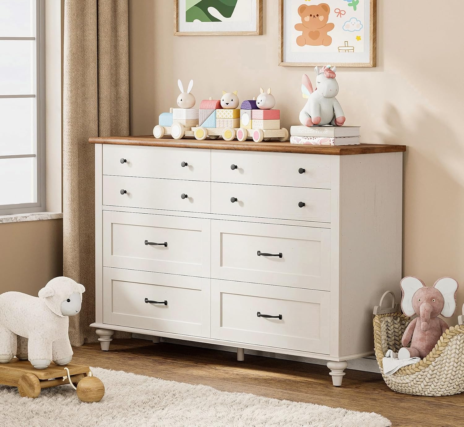 Baby Nursery Drawers - Современный детский комод с 7 ящиками