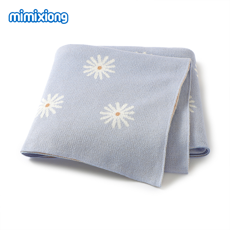 Baby Girl Nursery Quilt - Детские одеяла с цветочным принтом, вязаные
