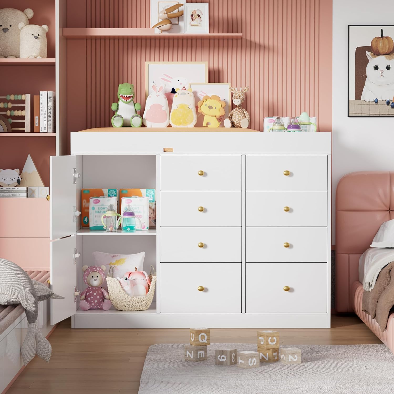 Пеленальный столик-комод, клас – обзор и цена Baby Nursery Drawers