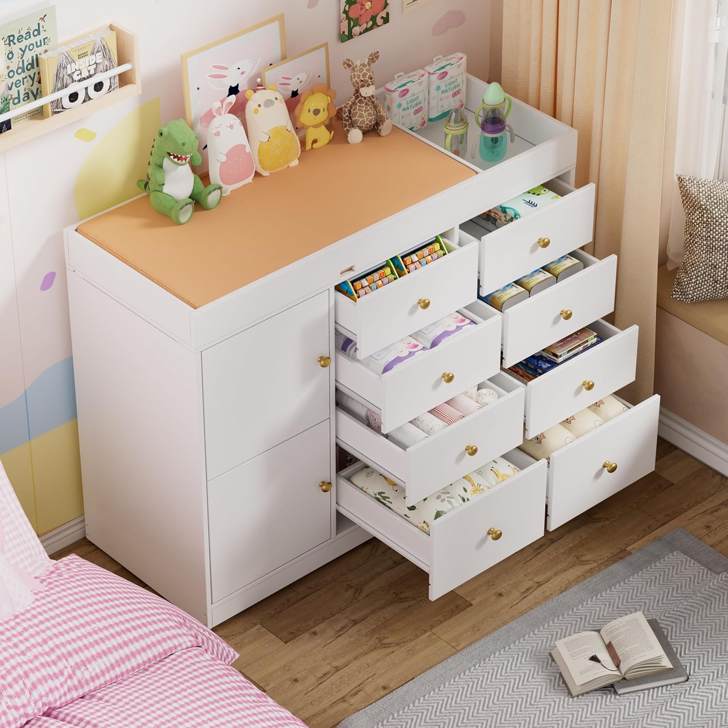 Пеленальный столик-комод, клас – обзор и цена Baby Nursery Drawers