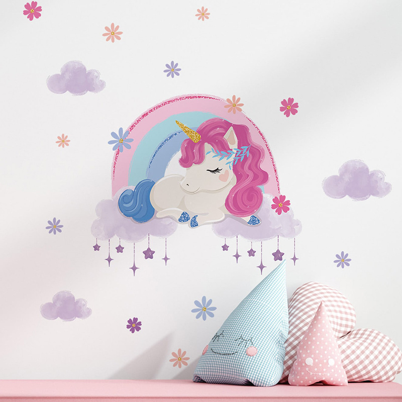 Светящиеся наклейки на стену с – обзор и цена Baby Unicorn Nursery
