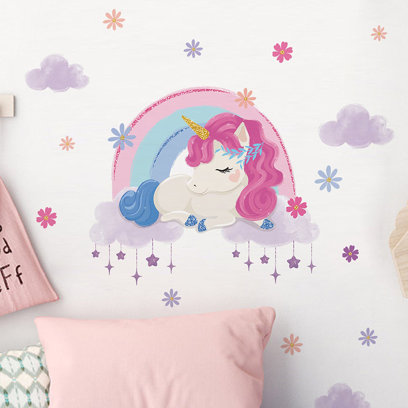 Светящиеся наклейки на стену с – обзор и цена Baby Unicorn Nursery
