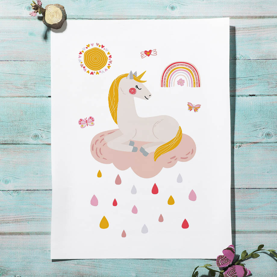 Kawaii мультфильм Единорог Рад – обзор и цена Baby Unicorn Nursery