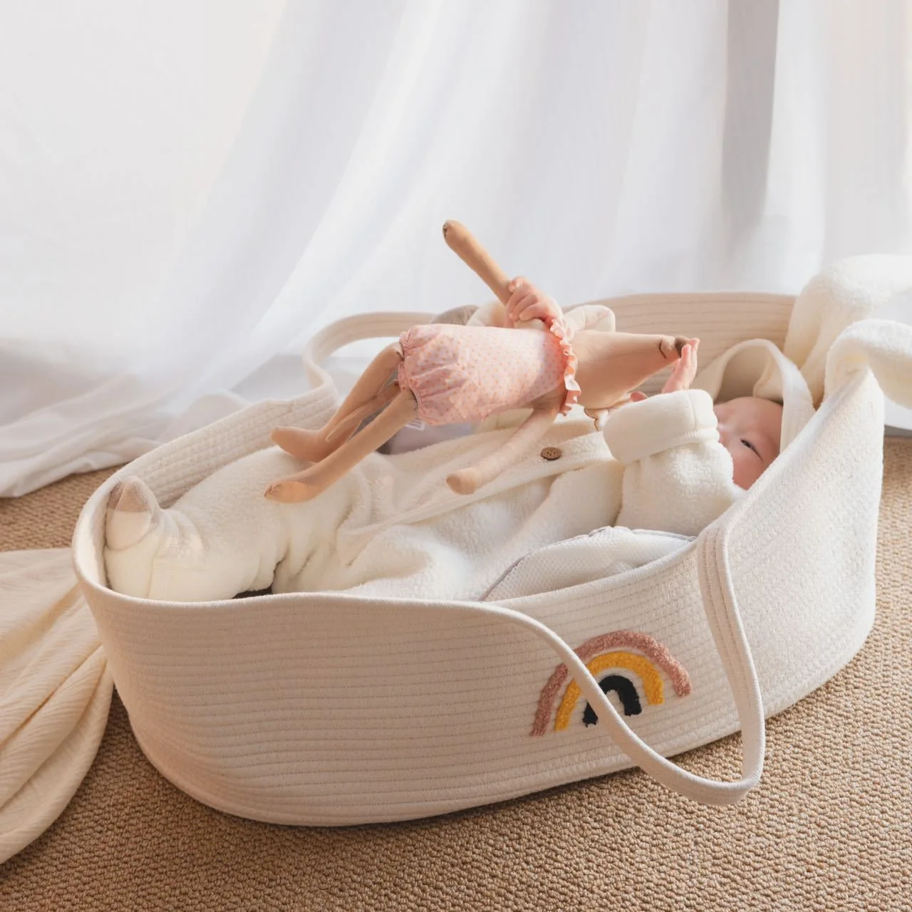 Портативная детская корзина дл – обзор и цена Baby Nursery Basket