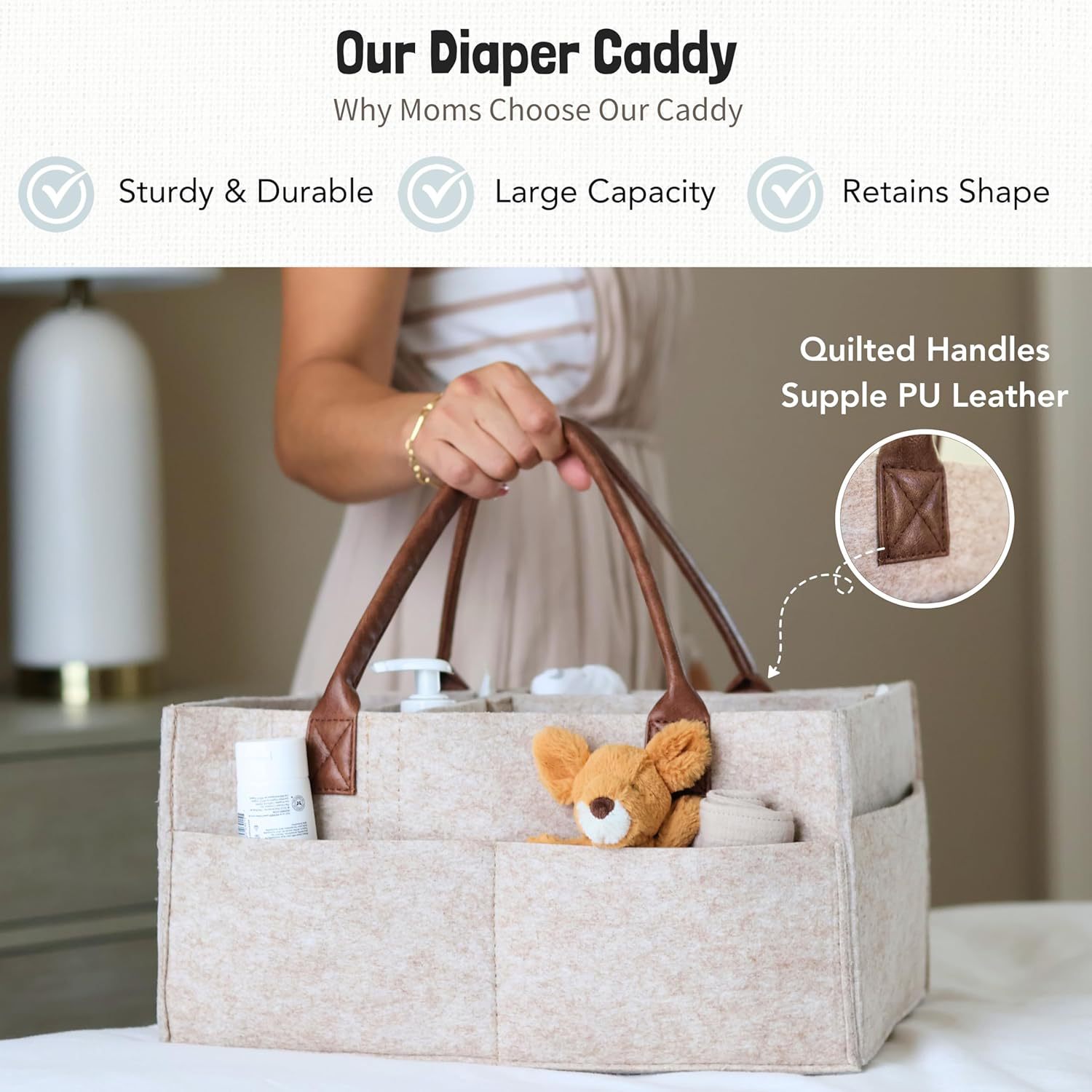 Детская войлочная корзина-орга – обзор и цена Baby Nursery Basket