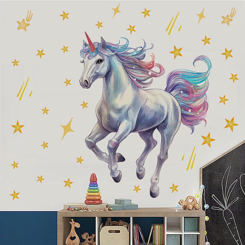 Наклейка на стену с изображени – обзор и цена Baby Unicorn Nursery