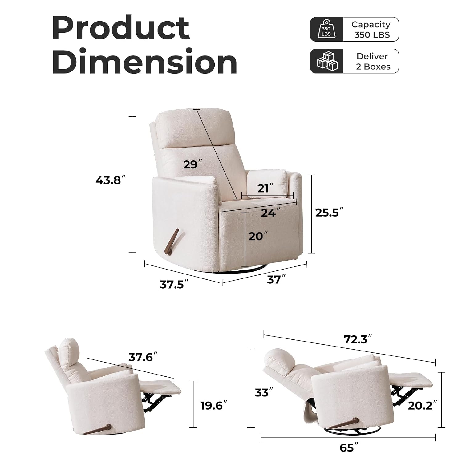 Большое поворотное кресло-рекл – обзор и цена Rocking Chair Nursery