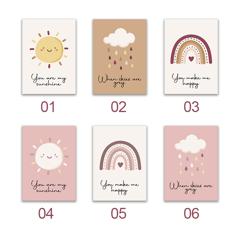 Настенные художественные плака – обзор и цена Baby Nursery You Are My Sunshine