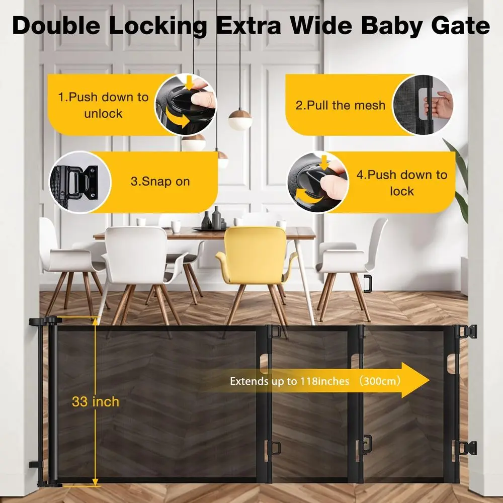 Выдвижные сверхширокие (118 дю – обзор и цена Baby Gate Extra Wide