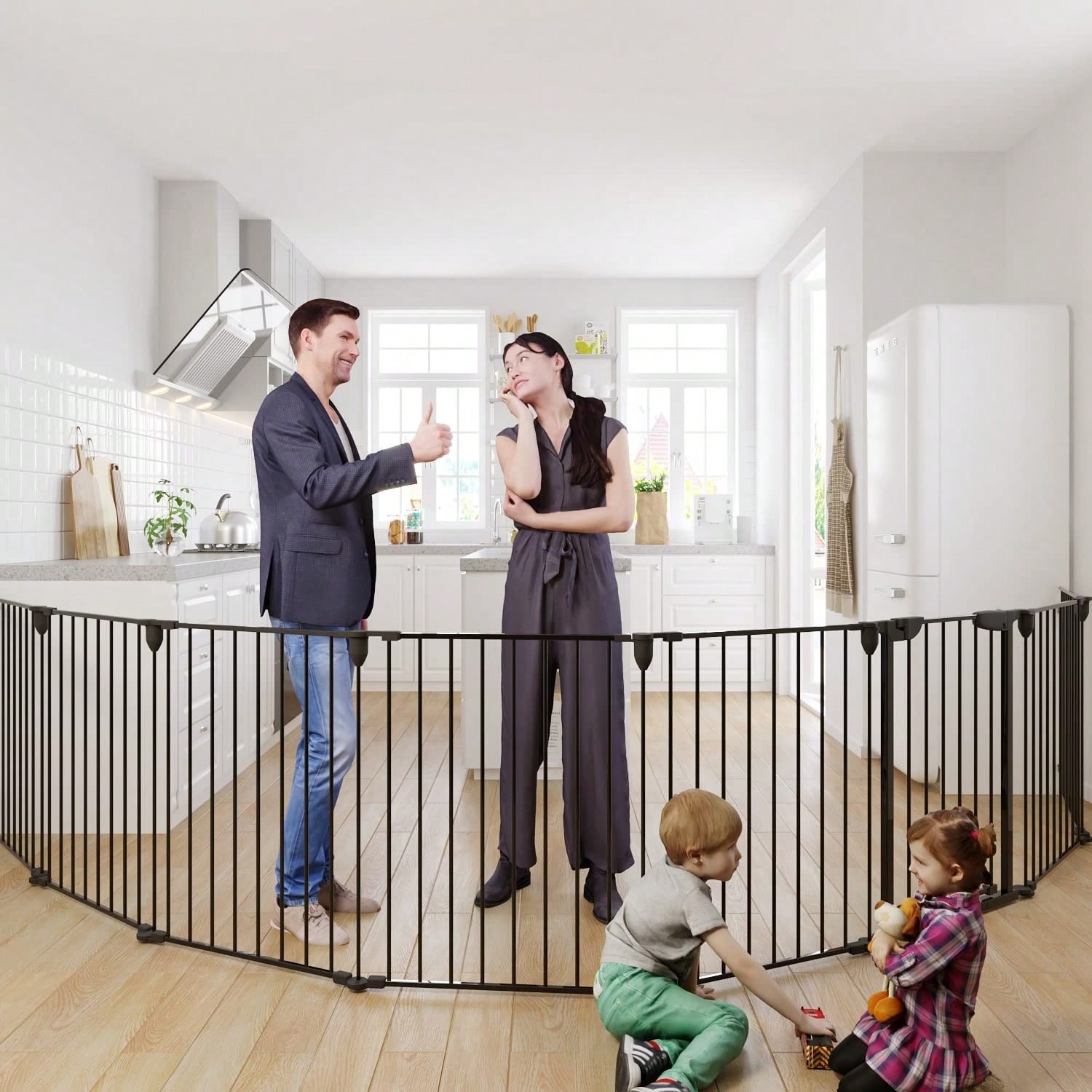 Широкие черные металлические в – обзор и цена Baby Gate Extra Wide