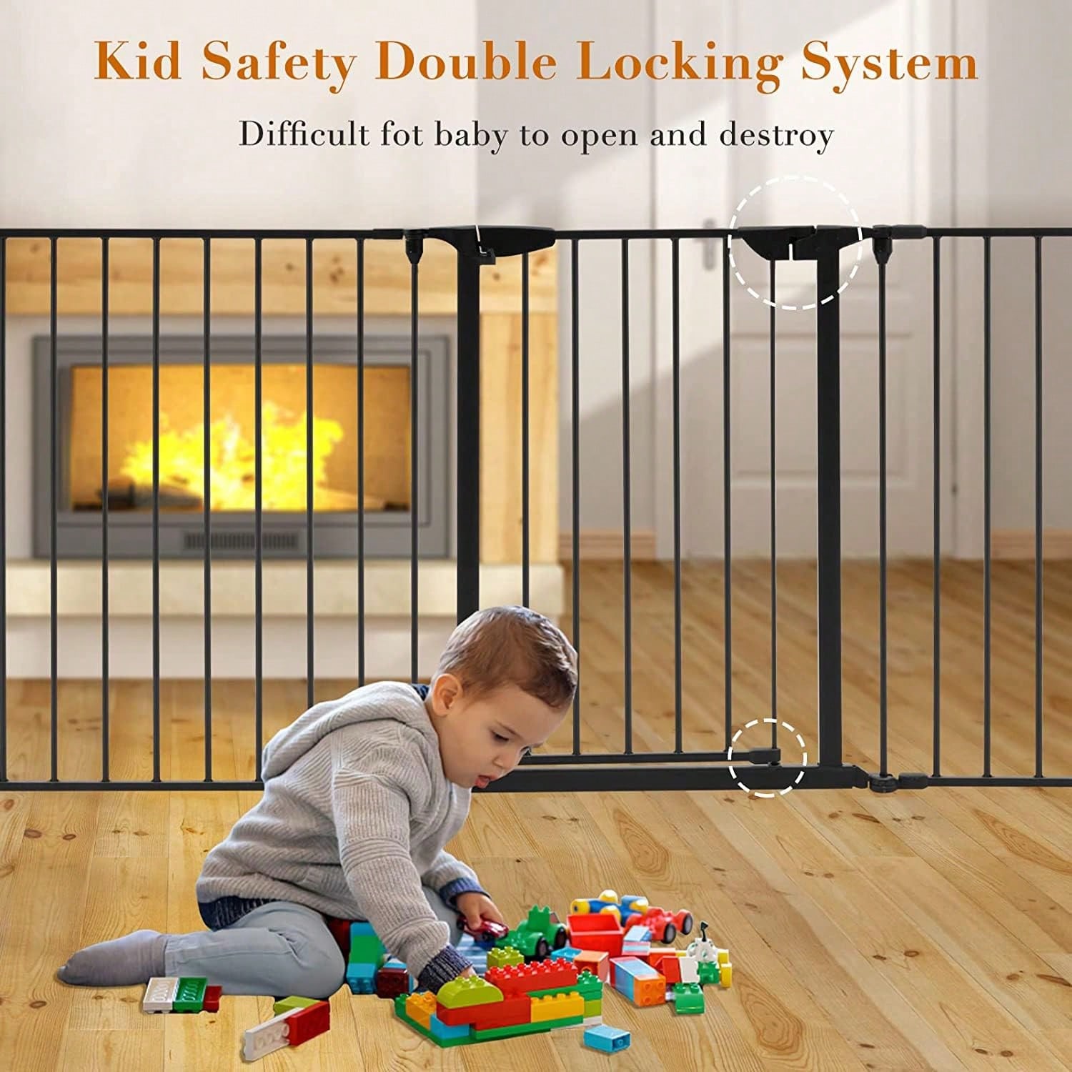 Широкие черные металлические в – обзор и цена Baby Gate Extra Wide
