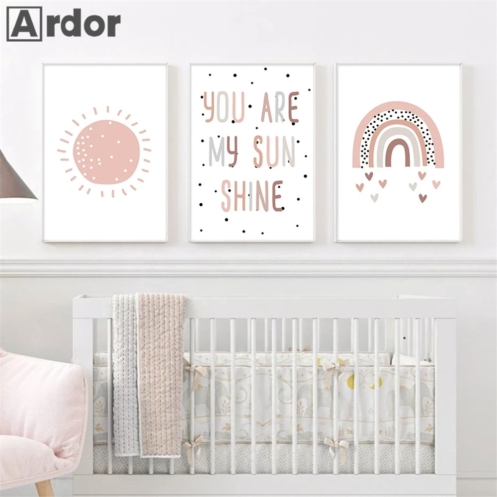 Настенные принты для детской к – обзор и цена Baby Nursery You Are My Sunshine