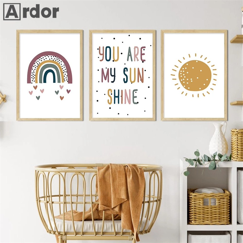 Настенные принты для детской к – обзор и цена Baby Nursery You Are My Sunshine