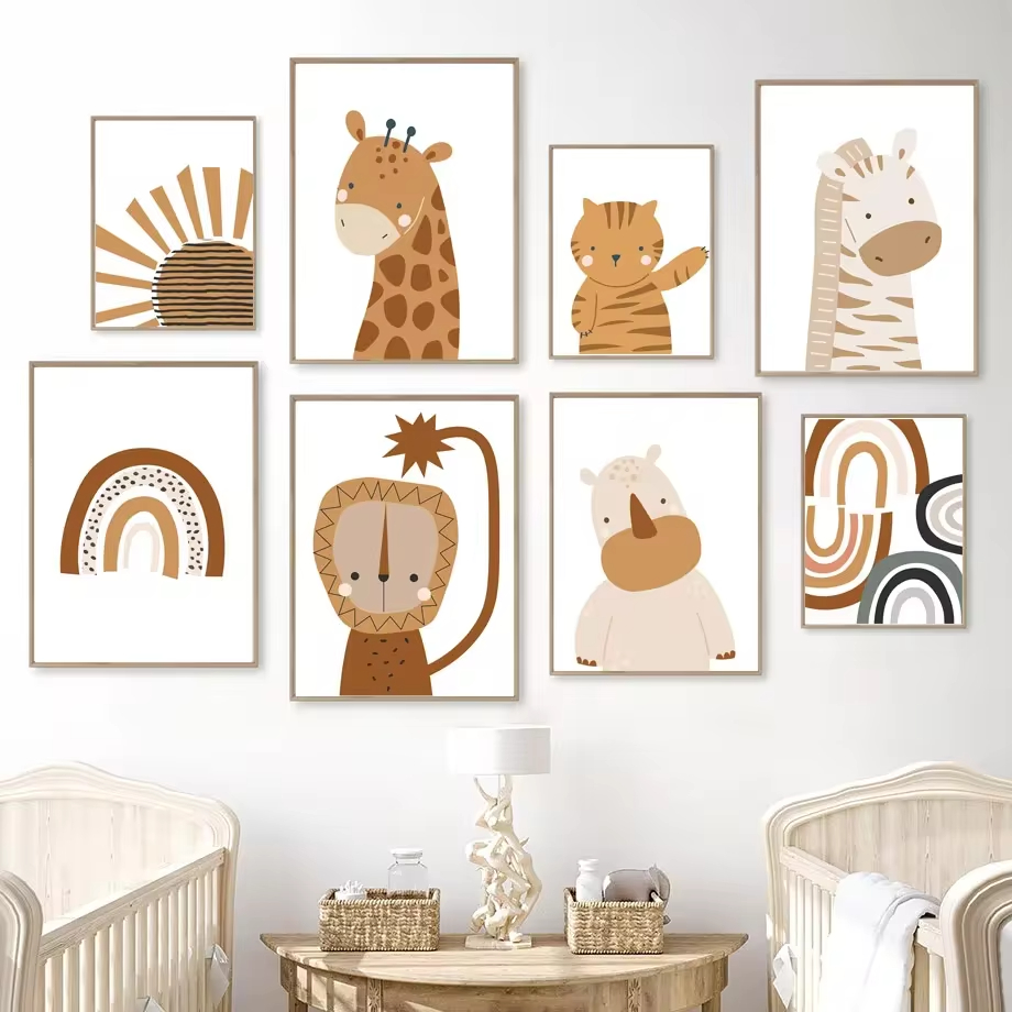 Радуга солнце Лев динозавр Алф – обзор и цена Baby Nursery Mirror