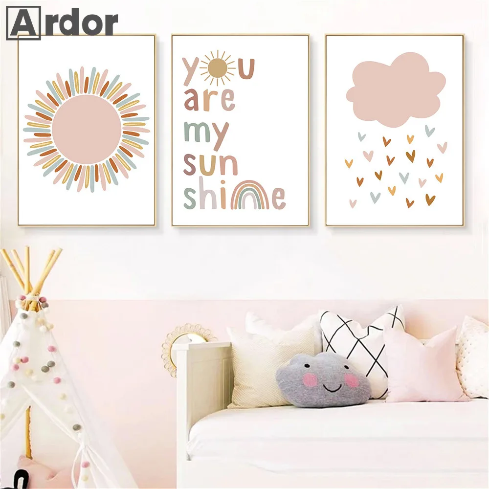Плакаты с именем на заказ, дет – обзор и цена Baby Nursery You Are My Sunshine