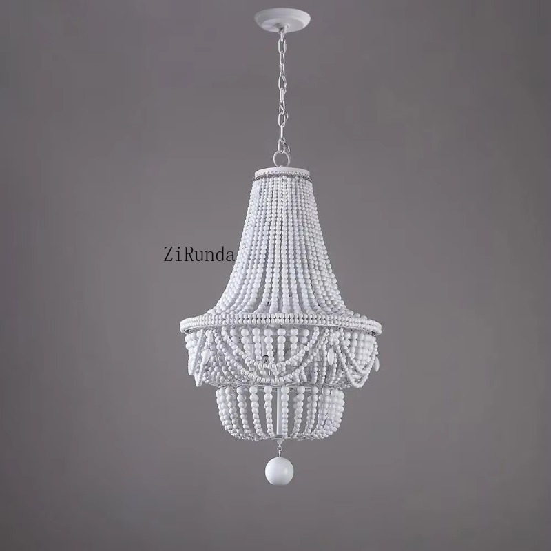 Деревянная люстра с бусинами,  – обзор и цена Baby Nursery Chandelier