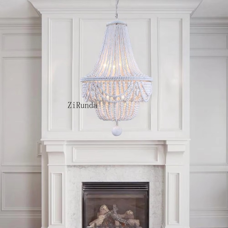 Деревянная люстра с бусинами,  – обзор и цена Baby Nursery Chandelier