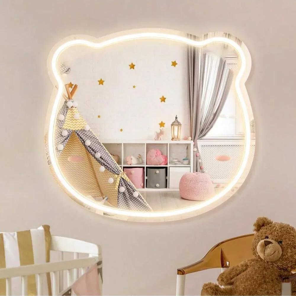 Неоновая вывеска в форме медве – обзор и цена Baby Nursery Mirror
