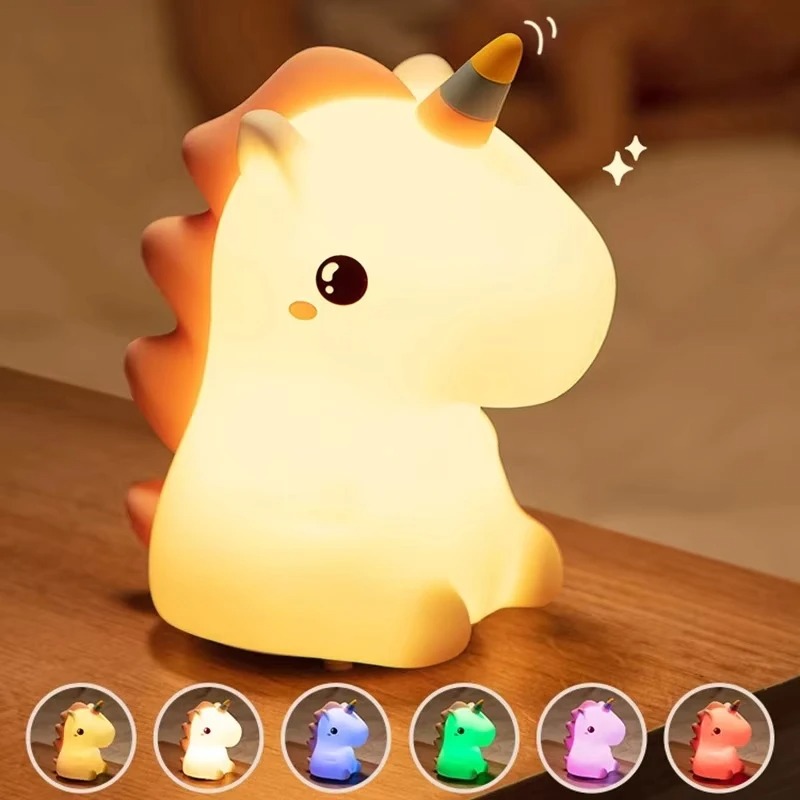 Милый силиконовый USB LED ночн – обзор и цена Baby Unicorn Nursery