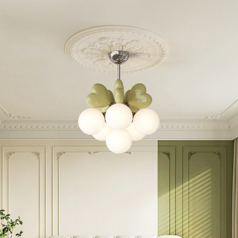 Розовая люстра-сердце с пузырь – обзор и цена Baby Nursery Chandelier